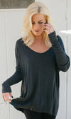 Joah Brown Baggy V-Neck After Party Sweater