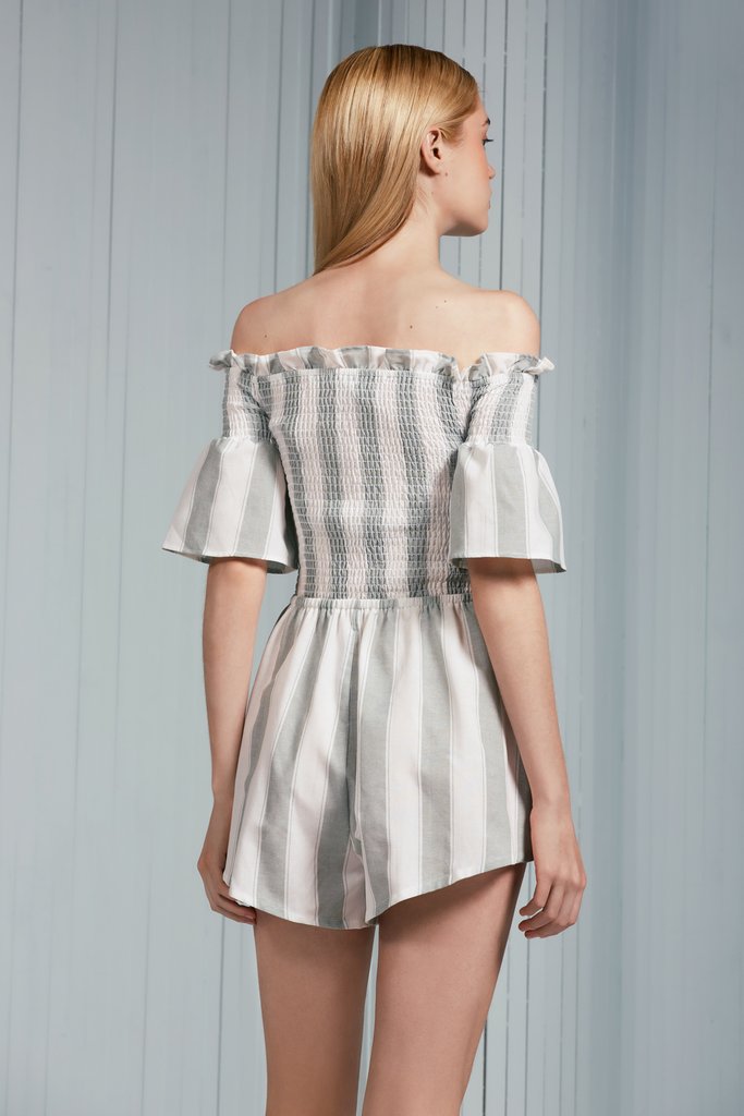 The Fifth Label Poetic Stripe Playsuit