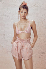 For Love and Lemons Isla Striped Shorts