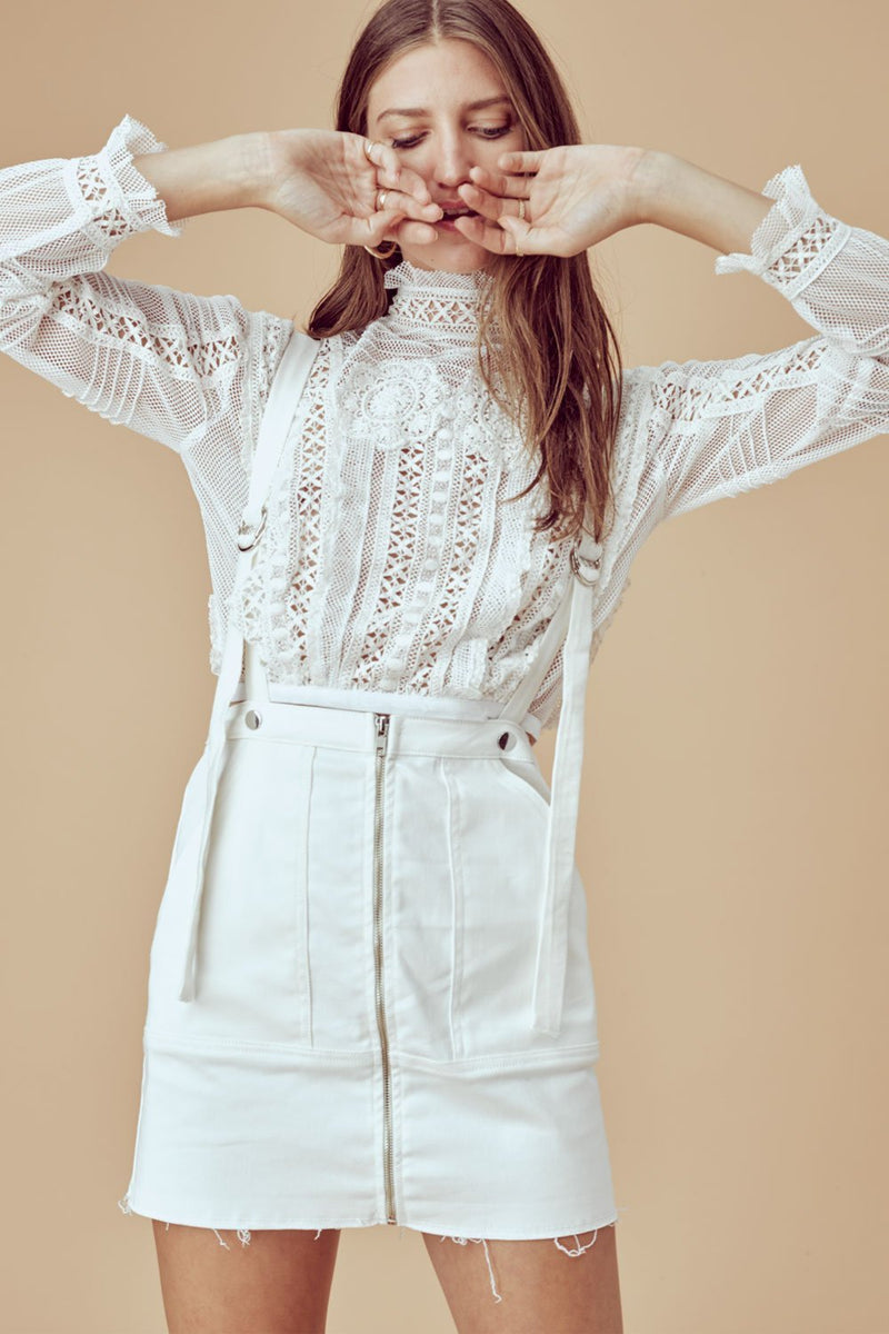 For Love and Lemons Victorian Tulle Blouse