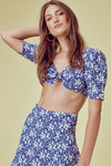 For Love and Lemons Zamira Floral Crop Top
