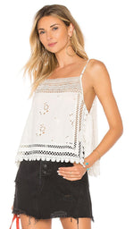 Free People Eyelet Garden Party Cami Top