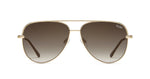 Quay x Desi Sahara Aviator Gold Fade Sunglasses