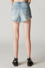 Blank NYC Now or Never Stripe High Rise Jean Shorts