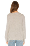 LNA Brushed Madly Off Shoulder Sweater Grey