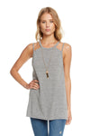 Chaser Triblend Strappy Back Cut Out Tank