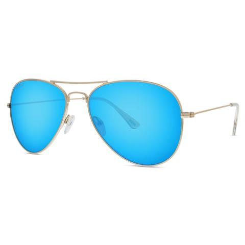 Diff Eyewear Cruz Aviator Sunglasses Gold Blue