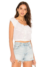 Free People Eyelet You A Lot Top