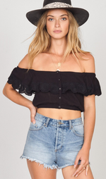 Amuse Society Front Row Woven Top