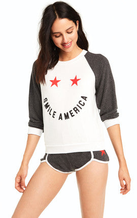 Wildfox Smile America Junior Sweatshirt