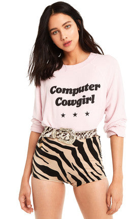 Wildfox Computer Cowgirl Sommers Sweater