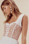 For Love and Lemons Ditzy Daisy Strapless Bustier