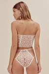 For Love and Lemons Ditzy Daisy Strapless Bustier