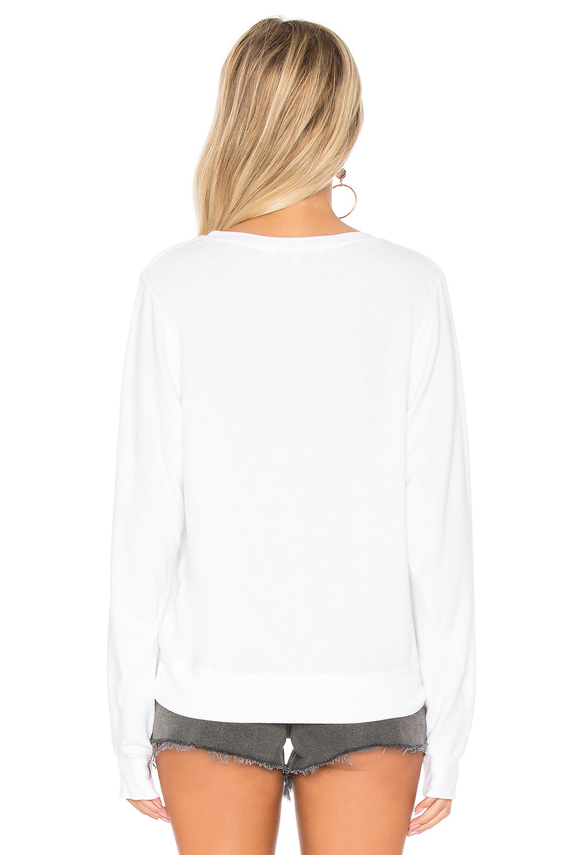 Wildfox Wasting Time Wisely Baggy Beach Jumper Sweater