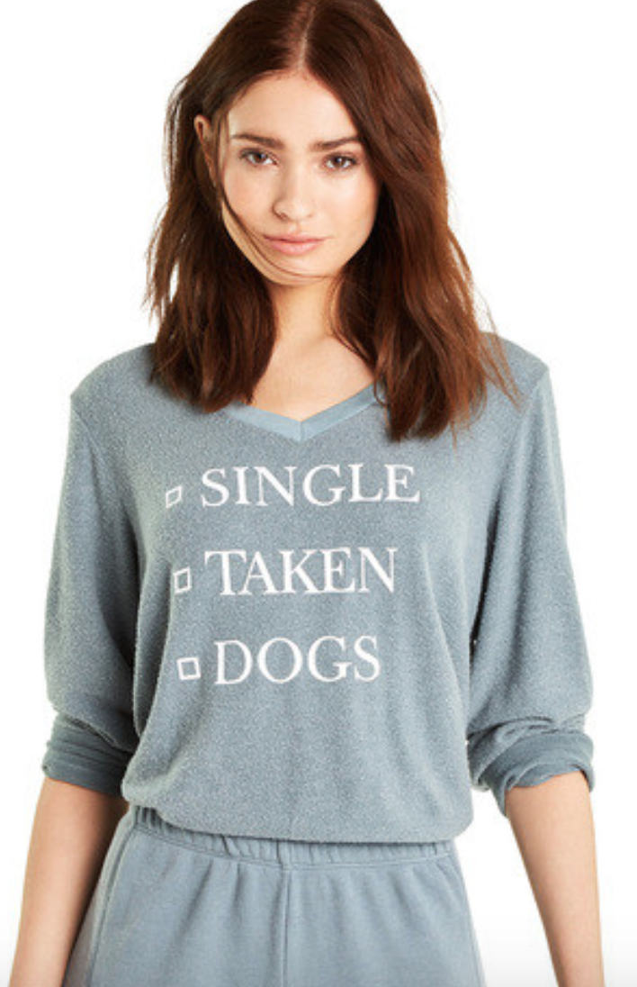 Wildfox Dogs Baggy Beach V Sweater