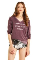 Wildfox Ready for Bed Baggy Beach V Sweater
