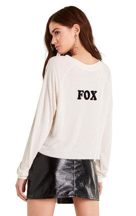Wildfox Wild Fox Monte Crop Long Sleeve Top