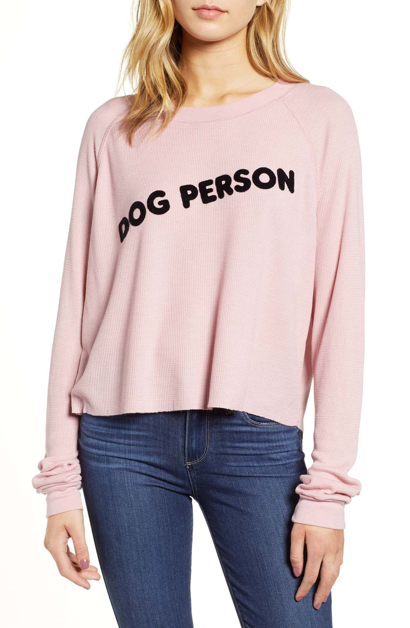 Wildfox Monte Dog Person Thermal Top