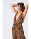 Indah Caramel Leopard River Maxi Dress