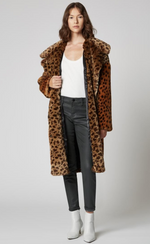 Blank Party Animal Faux Fur Leopard Jacket Coat