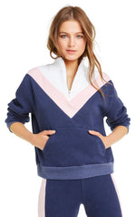 Wildfox Blocked Soto Warm-Up Sweater