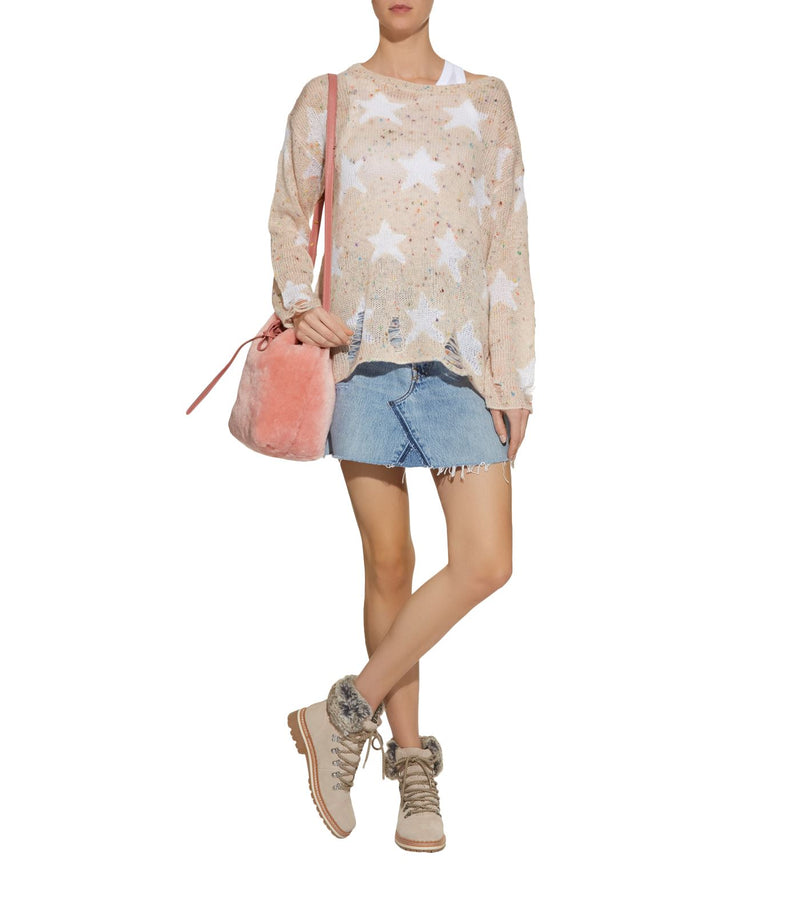 Wildfox Seeing Stars Lennon Sweater Vintage Lace