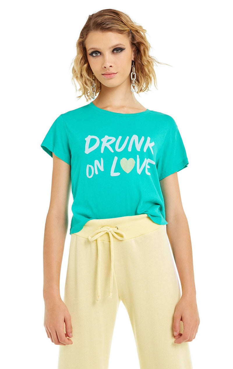 Wildfox Drunk on Love Baby Tee Shirt