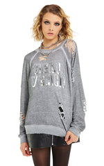 Wildfox Hell Yeah! Distressed Sommers Sweater