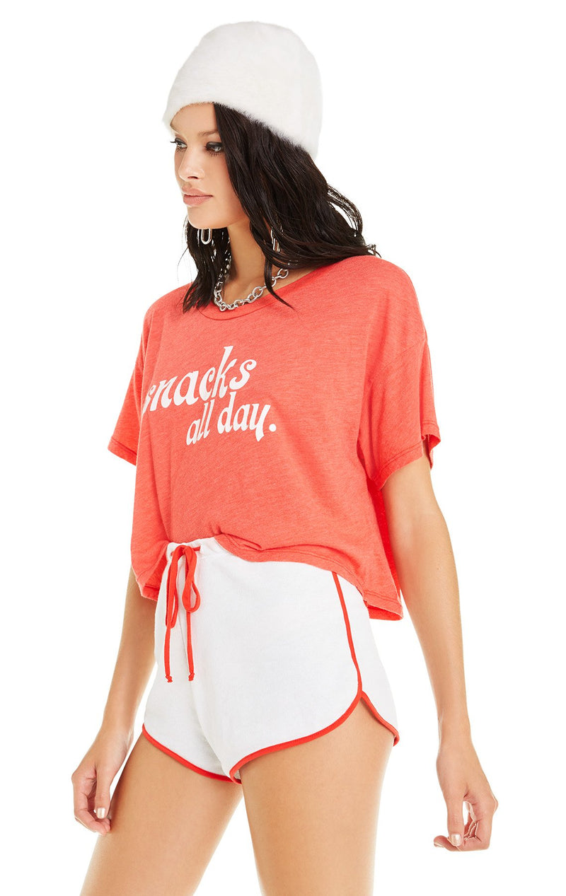Wildfox Snacks all Day Valley Tee Shirt