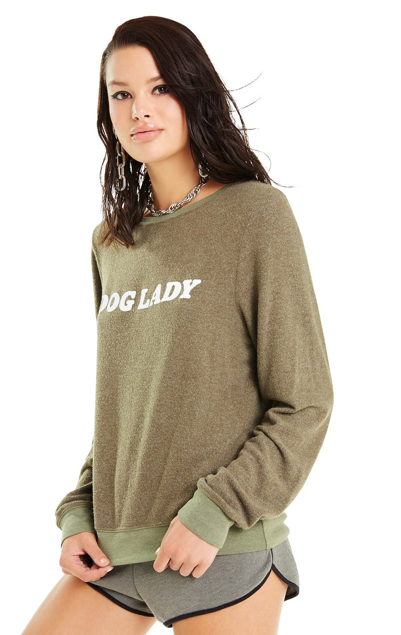 Wildfox Dog Lady Baggy Beach Jumper Sweater