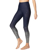 Beyond Yoga Alloy Ombre High Waisted Midi Yoga Leggings Navy Nocturnal