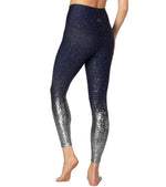 Beyond Yoga Alloy Ombre High Waisted Midi Yoga Leggings Navy Nocturnal