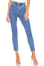 Blank NYC Great Jones High Waist Skinny Jeans Varsity Blue