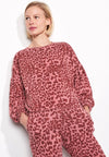 Sundry Leopard Ruched Sweatshirt Pigment Sierra