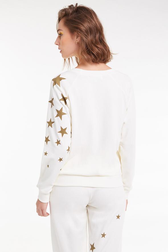 Wildfox Falling Stars Fiona Crew Sweater