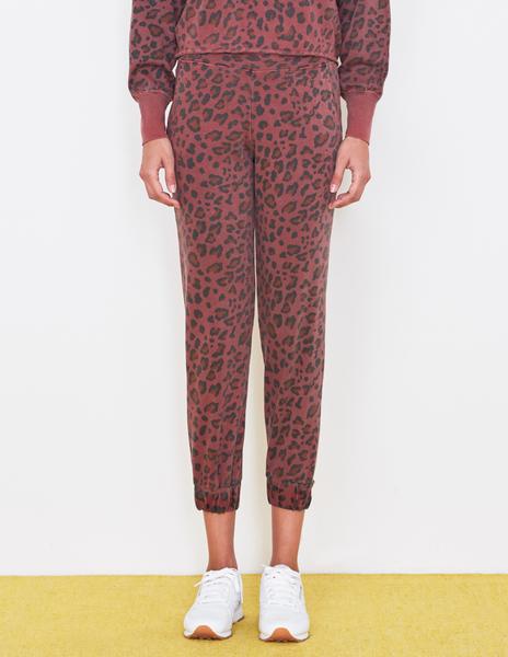 Sundry Leopard Cuff Sweatpants Pigment Spice