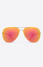 Quay Muse Gold Red Mirror Lens Sunglasses