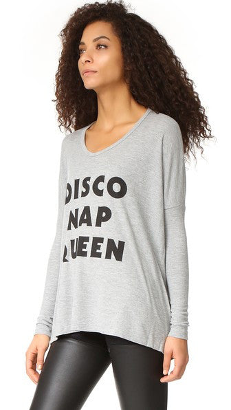 Wildfox Disco Nap Queen Alana Long Sleeve Shirt