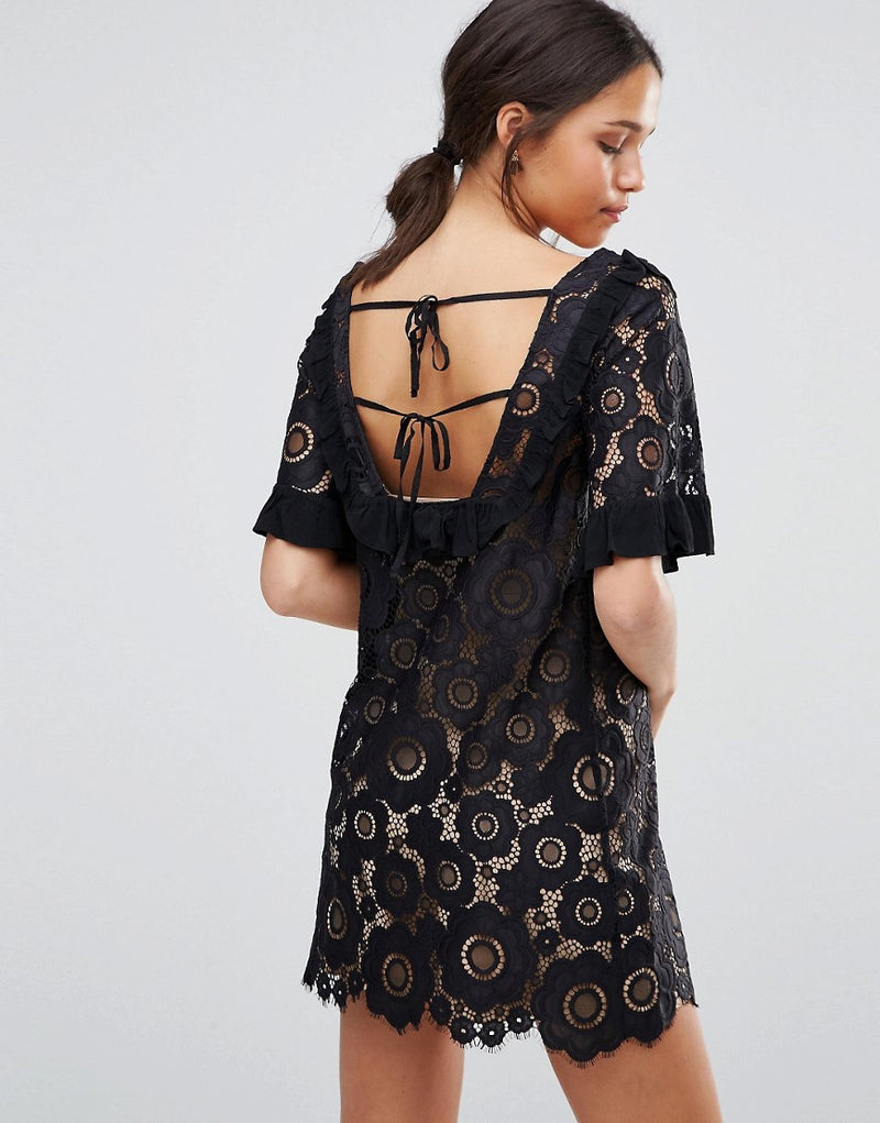 For Love and Lemons Sonya Lace Babydoll Dress