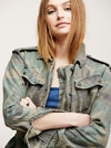 Free People Not Your Brother's Camo Green Jacket