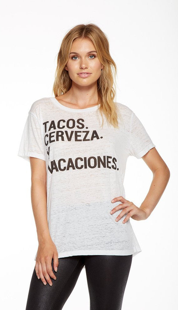 Chaser Tacos y Cerveza Tee Shirt
