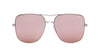 Quay Stop and Stare Pink Mirror Sunglasses