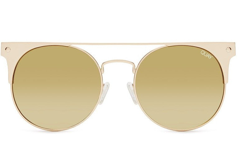 Quay The In Crowd Gold Sunglasses