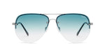 Quay Muse Fade Silver/Blue Sunglasses