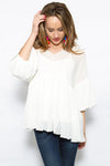Endless Rose Pleated Chiffon Top