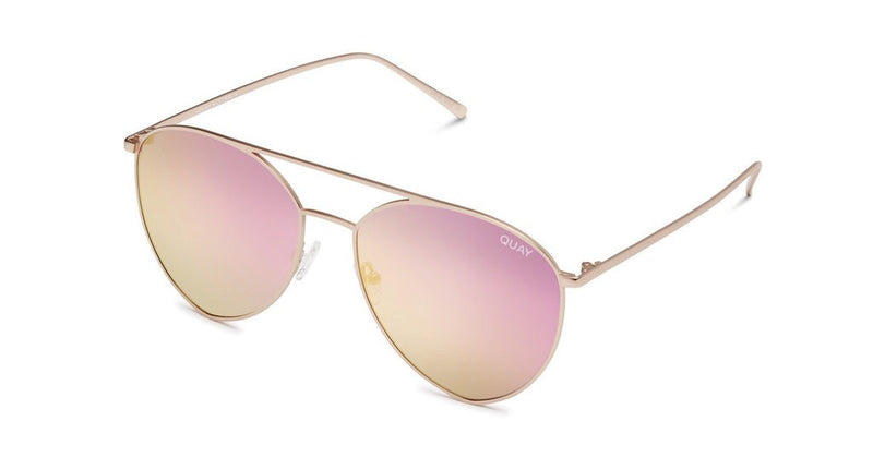 Quay X Jasmine Indio Gold Pink Sunglasses