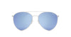 Quay X Jasmine Indio Silver Blue Sunglasses