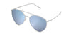 Quay X Jasmine Indio Silver Blue Sunglasses