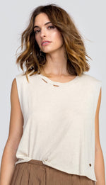 Wildfox Destroyed Chad Tank Top