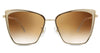 Diff Eyewear Becky Gold Brown Gradient Sunglasses